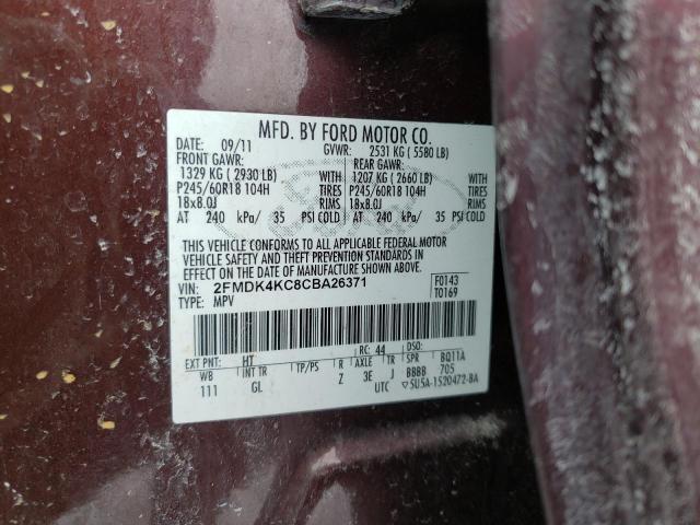 Photo 12 VIN: 2FMDK4KC8CBA26371 - FORD EDGE LIMIT 