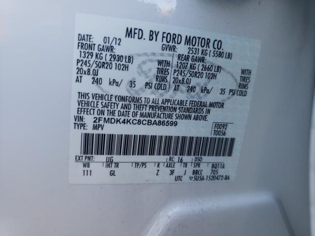 Photo 9 VIN: 2FMDK4KC8CBA86599 - FORD EDGE LIMIT 