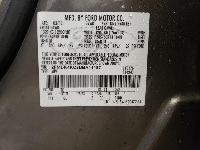 Photo 12 VIN: 2FMDK4KC8DBA14187 - FORD EDGE LIMIT 