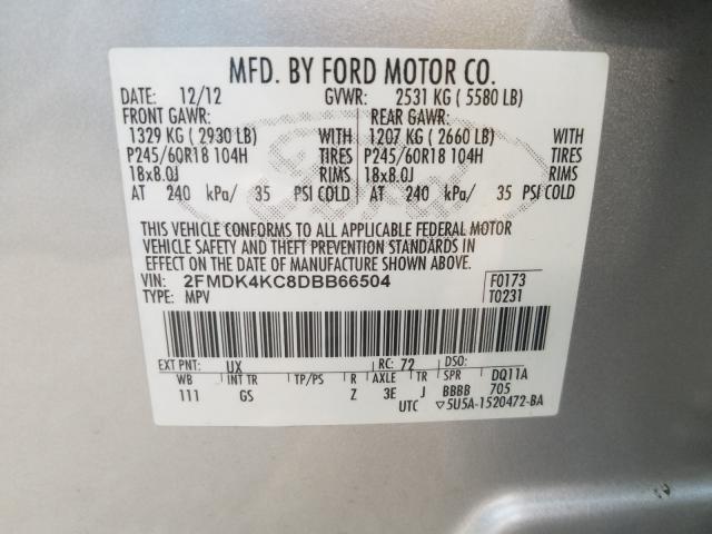 Photo 9 VIN: 2FMDK4KC8DBB66504 - FORD EDGE LIMIT 