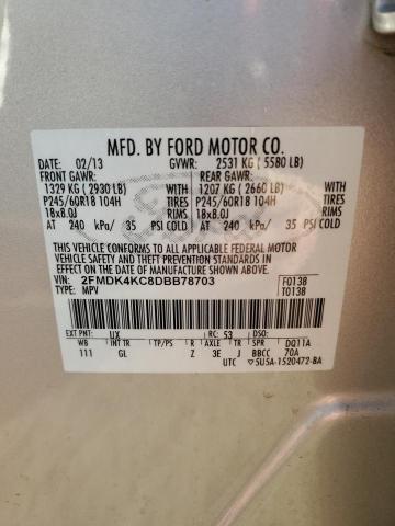 Photo 13 VIN: 2FMDK4KC8DBB78703 - FORD EDGE LIMIT 