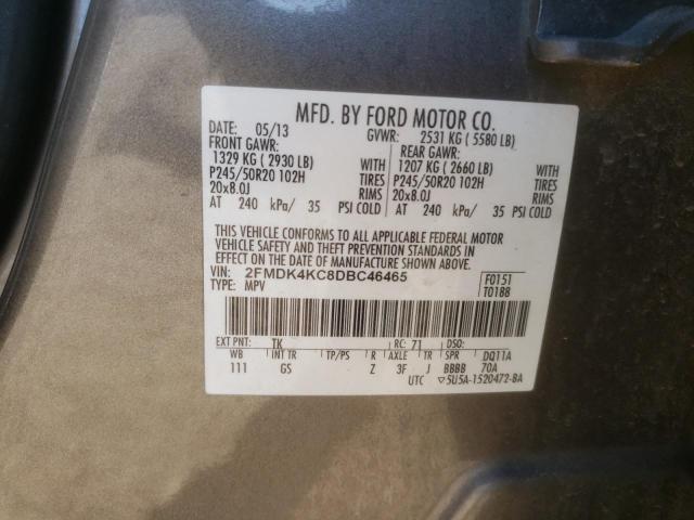 Photo 9 VIN: 2FMDK4KC8DBC46465 - FORD EDGE LIMIT 