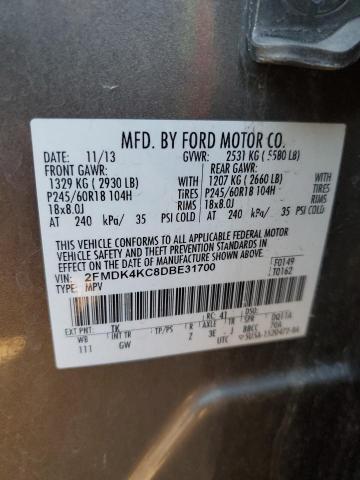 Photo 12 VIN: 2FMDK4KC8DBE31700 - FORD EDGE LIMIT 