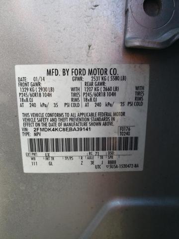 Photo 13 VIN: 2FMDK4KC8EBA39141 - FORD EDGE 