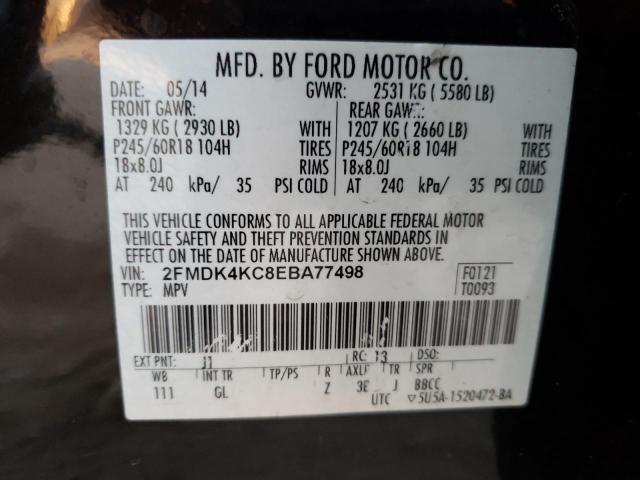 Photo 9 VIN: 2FMDK4KC8EBA77498 - FORD EDGE LIMIT 