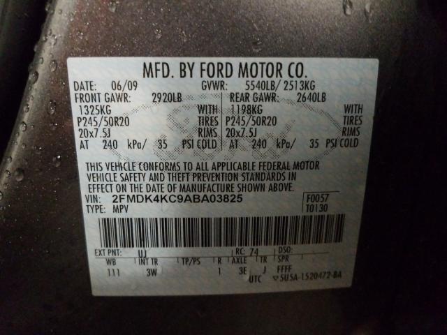 Photo 9 VIN: 2FMDK4KC9ABA03825 - FORD EDGE LIMIT 