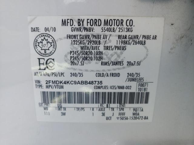 Photo 12 VIN: 2FMDK4KC9ABB48735 - FORD EDGE LIMIT 