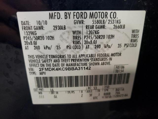 Photo 9 VIN: 2FMDK4KC9BBA31142 - FORD EDGE LIMIT 