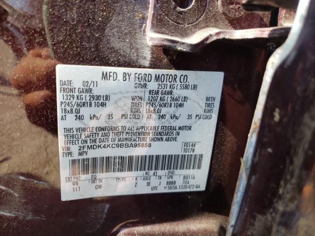 Photo 9 VIN: 2FMDK4KC9BBA95858 - FORD EDGE LIMIT 