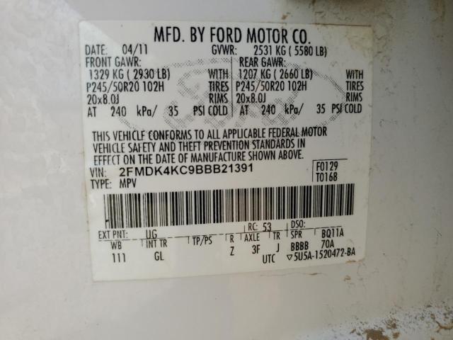 Photo 12 VIN: 2FMDK4KC9BBB21391 - FORD EDGE 