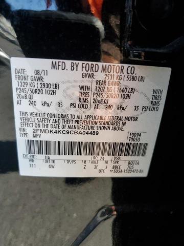 Photo 12 VIN: 2FMDK4KC9CBA04489 - FORD EDGE LIMIT 