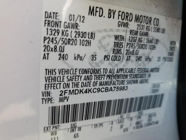 Photo 12 VIN: 2FMDK4KC9CBA75983 - FORD EDGE LIMIT 