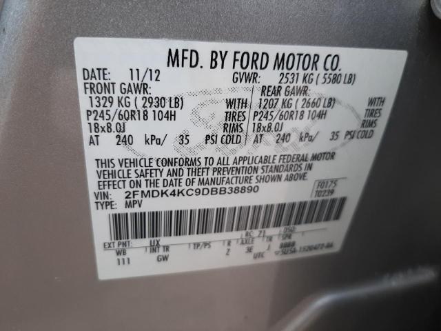 Photo 12 VIN: 2FMDK4KC9DBB38890 - FORD EDGE 