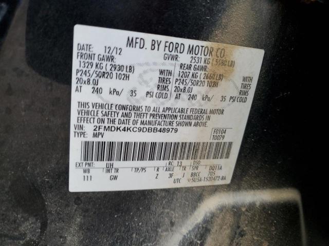 Photo 12 VIN: 2FMDK4KC9DBB48979 - FORD EDGE 