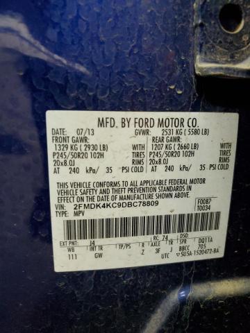 Photo 11 VIN: 2FMDK4KC9DBC78809 - FORD EDGE 