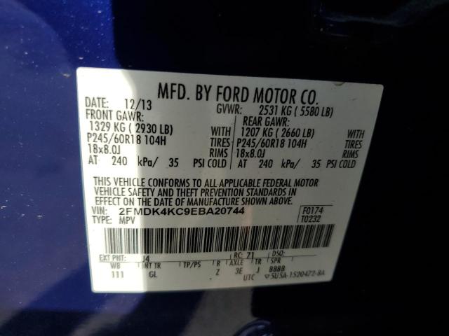 Photo 12 VIN: 2FMDK4KC9EBA20744 - FORD EDGE LIMIT 