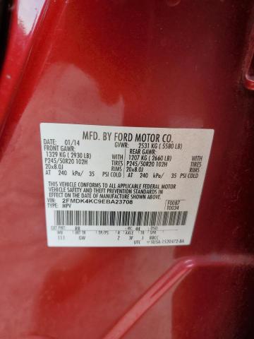 Photo 12 VIN: 2FMDK4KC9EBA23708 - FORD EDGE 