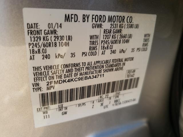 Photo 9 VIN: 2FMDK4KC9EBA34711 - FORD EDGE LIMIT 