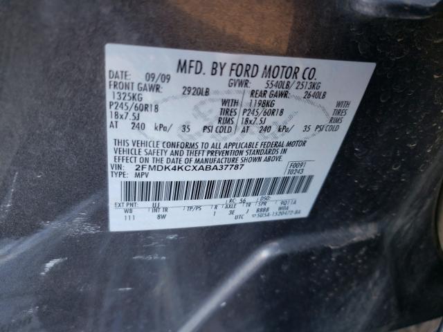 Photo 9 VIN: 2FMDK4KCXABA37787 - FORD EDGE LIMIT 