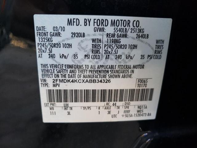 Photo 9 VIN: 2FMDK4KCXABB34326 - FORD EDGE LIMIT 