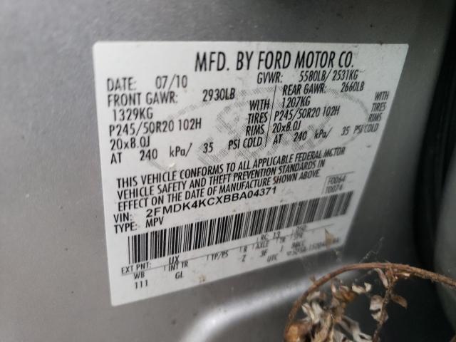 Photo 9 VIN: 2FMDK4KCXBBA04371 - FORD EDGE LIMIT 