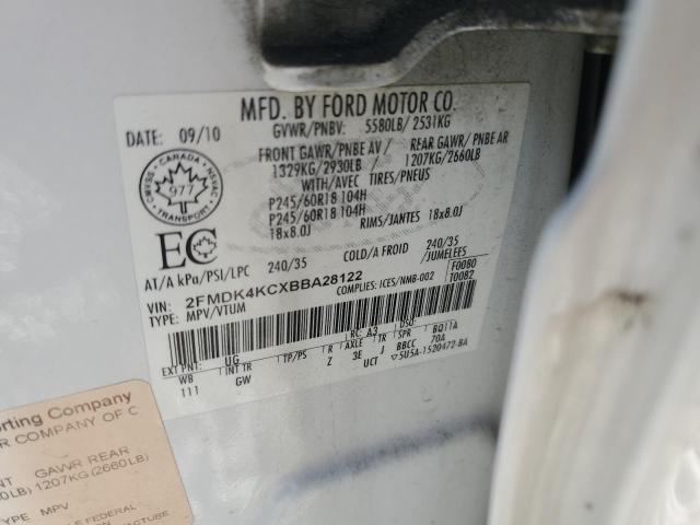 Photo 12 VIN: 2FMDK4KCXBBA28122 - FORD EDGE LIMIT 