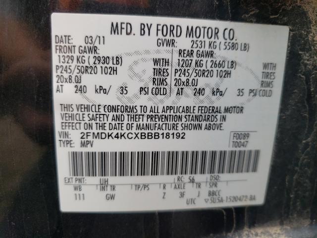 Photo 9 VIN: 2FMDK4KCXBBB18192 - FORD EDGE LIMIT 