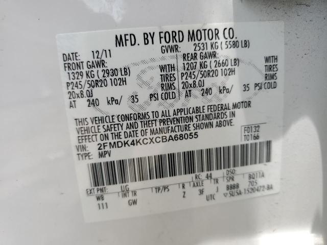 Photo 12 VIN: 2FMDK4KCXCBA68055 - FORD EDGE 