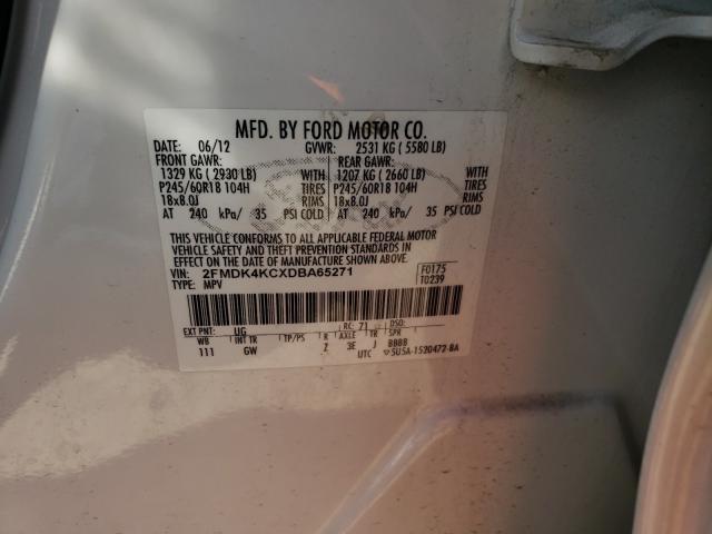 Photo 9 VIN: 2FMDK4KCXDBA65271 - FORD EDGE LIMIT 