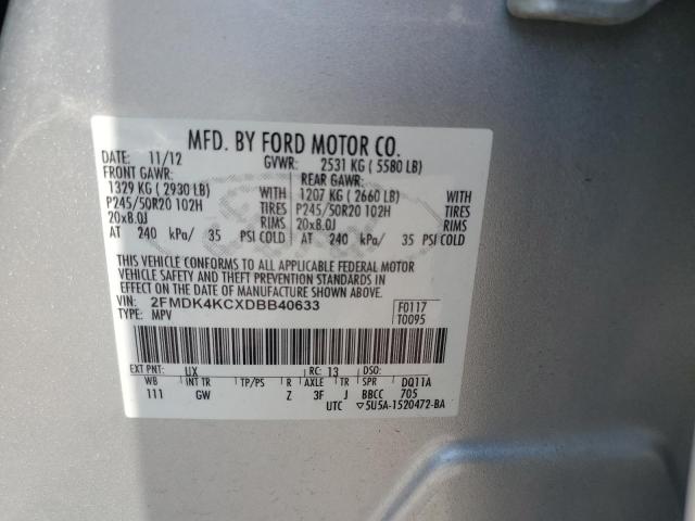 Photo 12 VIN: 2FMDK4KCXDBB40633 - FORD EDGE 