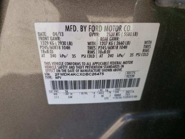 Photo 9 VIN: 2FMDK4KCXDBC26475 - FORD EDGE LIMIT 