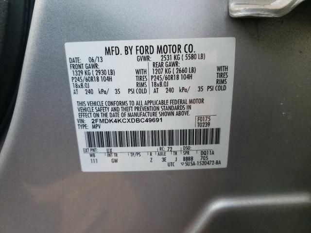 Photo 9 VIN: 2FMDK4KCXDBC49691 - FORD EDGE LIMIT 