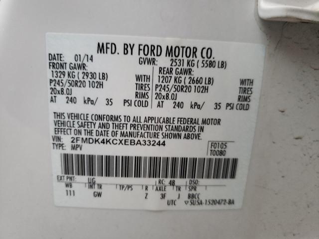 Photo 11 VIN: 2FMDK4KCXEBA33244 - FORD EDGE LIMIT 