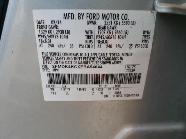 Photo 9 VIN: 2FMDK4KCXEBA54644 - FORD EDGE LIMIT 