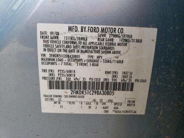 Photo 11 VIN: 2FMDK51C29BA30805 - FORD FLEX 