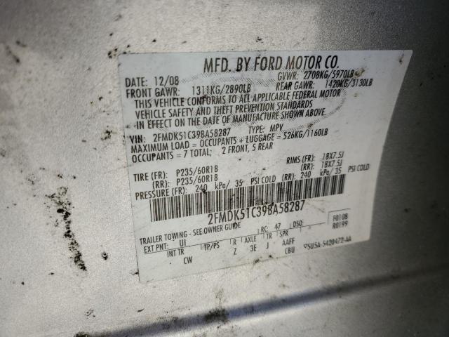 Photo 12 VIN: 2FMDK51C39BA58287 - FORD FLEX 