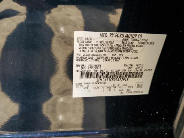 Photo 12 VIN: 2FMDK51C89BA77918 - FORD FLEX SE 