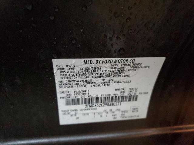 Photo 12 VIN: 2FMDK52C29BA80571 - FORD FLEX 