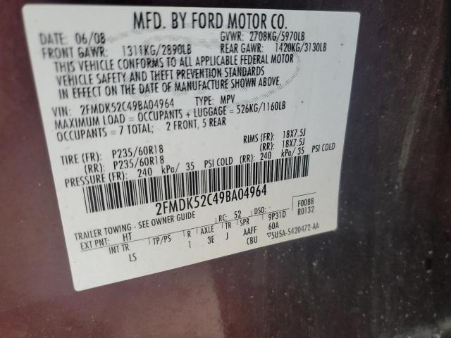 Photo 11 VIN: 2FMDK52C49BA04964 - FORD FLEX 