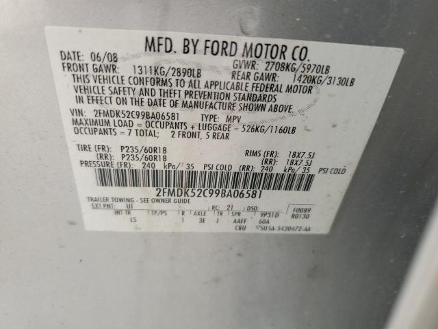 Photo 12 VIN: 2FMDK52C99BA06581 - FORD FLEX 