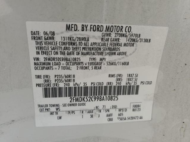 Photo 13 VIN: 2FMDK52C99BA10825 - FORD FLEX 