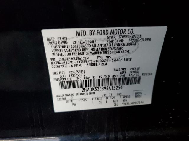 Photo 12 VIN: 2FMDK53C89BA15254 - FORD FLEX LIMIT 