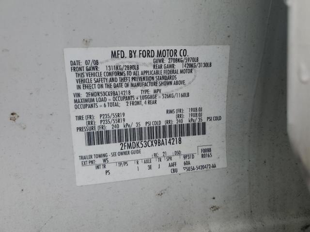 Photo 11 VIN: 2FMDK53CX9BA14218 - FORD FLEX LIMIT 