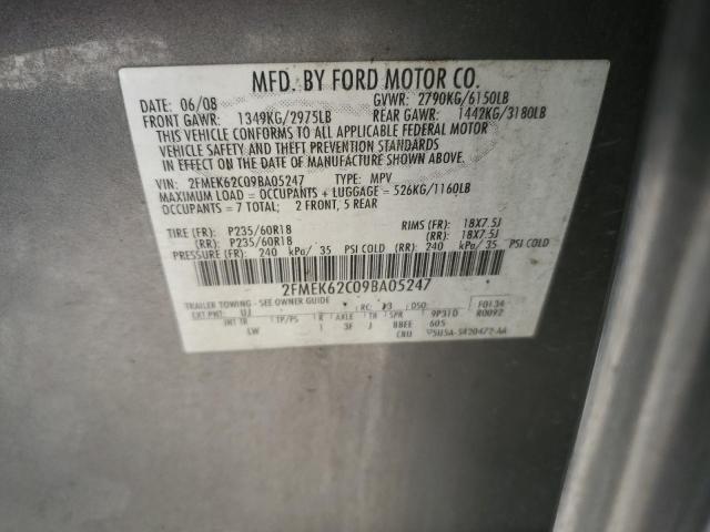 Photo 13 VIN: 2FMEK62C09BA05247 - FORD FLEX SEL 