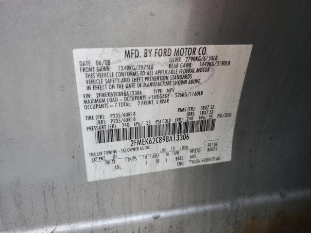 Photo 12 VIN: 2FMEK62C89BA13306 - FORD FLEX SEL 