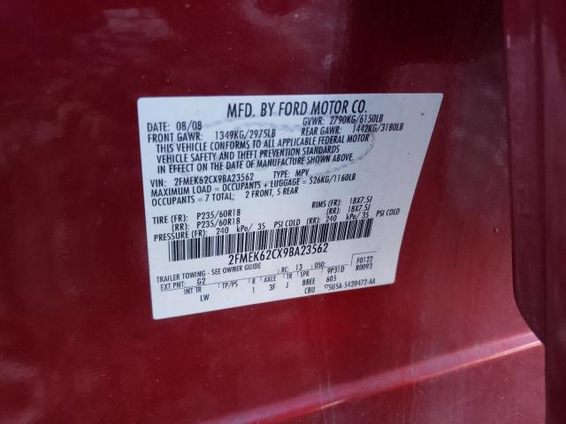 Photo 13 VIN: 2FMEK62CX9BA23562 - FORD FLEX 