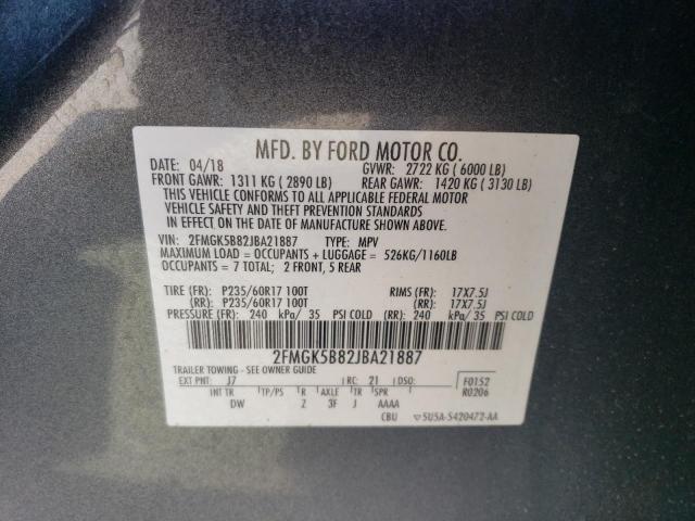 Photo 12 VIN: 2FMGK5B82JBA21887 - FORD FLEX 