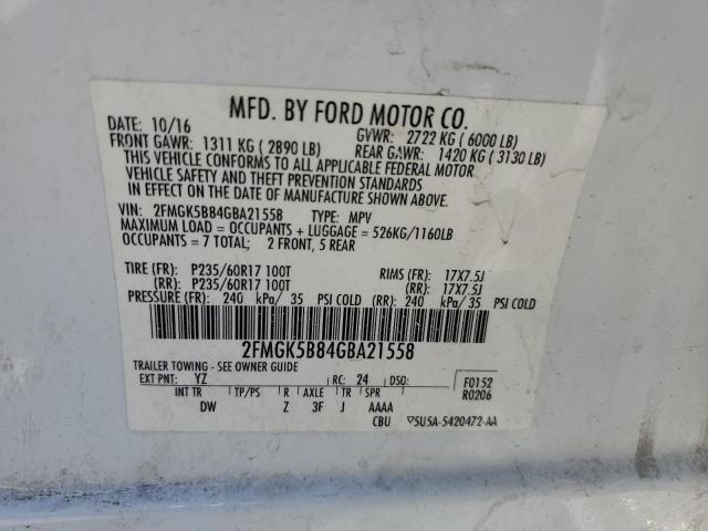 Photo 12 VIN: 2FMGK5B84GBA21558 - FORD FLEX 