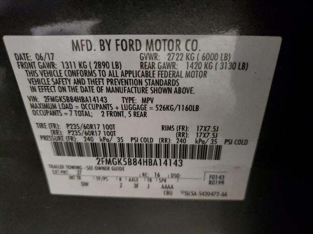 Photo 12 VIN: 2FMGK5B84HBA14143 - FORD FLEX 