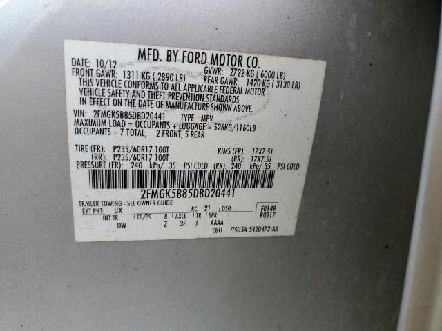 Photo 13 VIN: 2FMGK5B85DBD20441 - FORD FLEX 